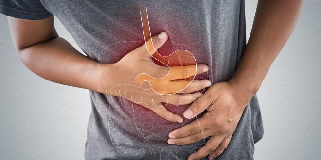 a man suffering from acid reflux