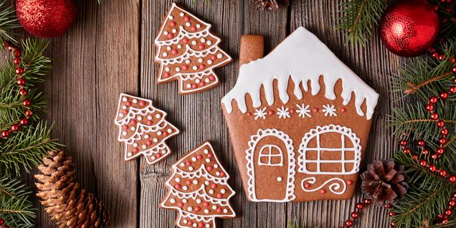 gingerbread cookies decorated with frosting